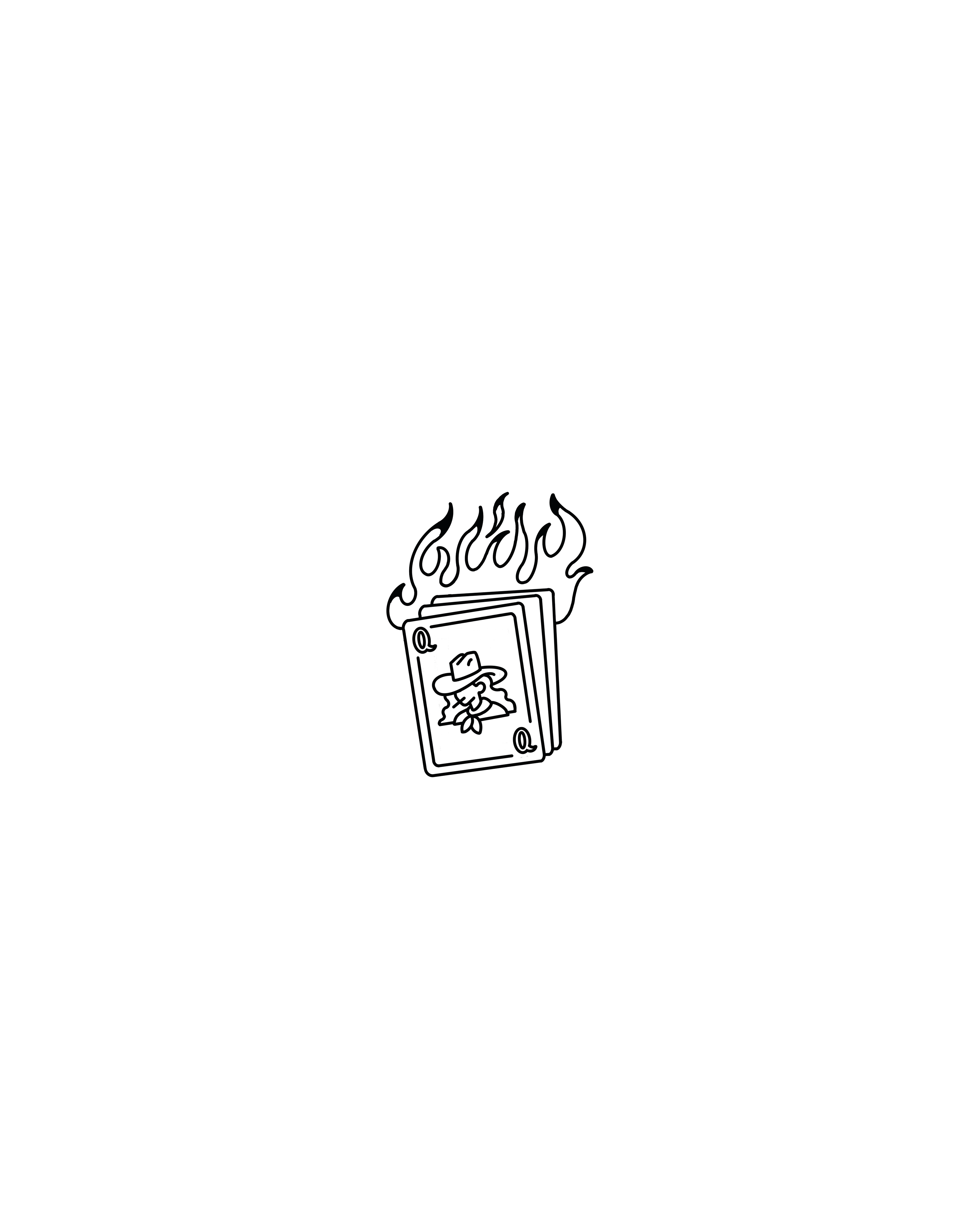 Texas Hold'Em Tattoo Card
